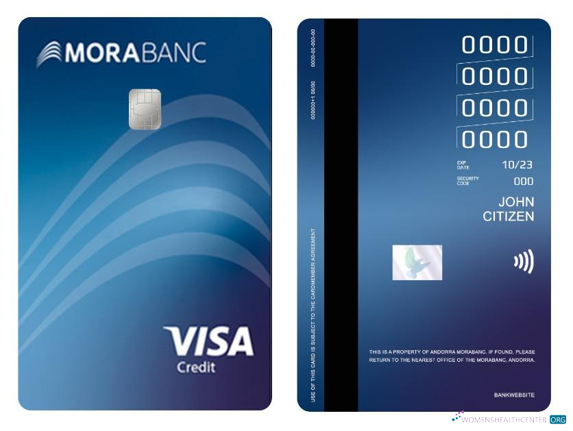 Download Andorra Mocabanc visa credit card Photoshop template